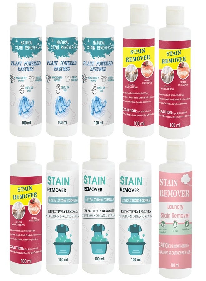 TOOVUS Stain Remover Combo Pack of Shirt x3, Red x3, Doll x3 and Pink Stain Remover | Multi-Surface Cleaning Solution for Clothes, Fabrics, Upholstery (100 g Each - Image 1